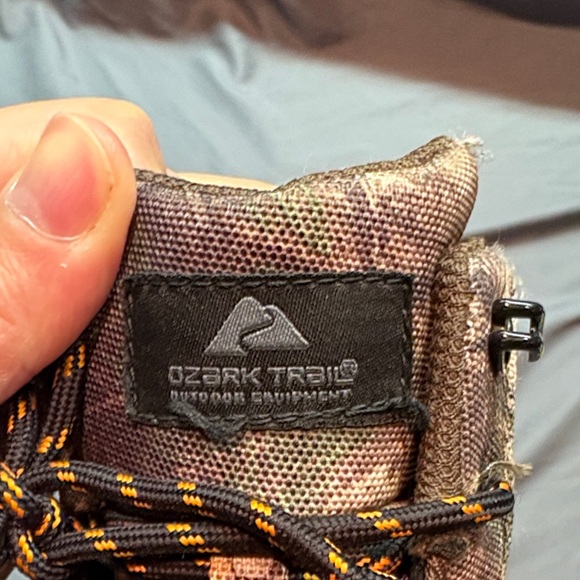 Ozark Trail Durable Boys' Camo Mid-Ankle Lace-Up Water Resistant Hiker Boots - Picture 2 of 9